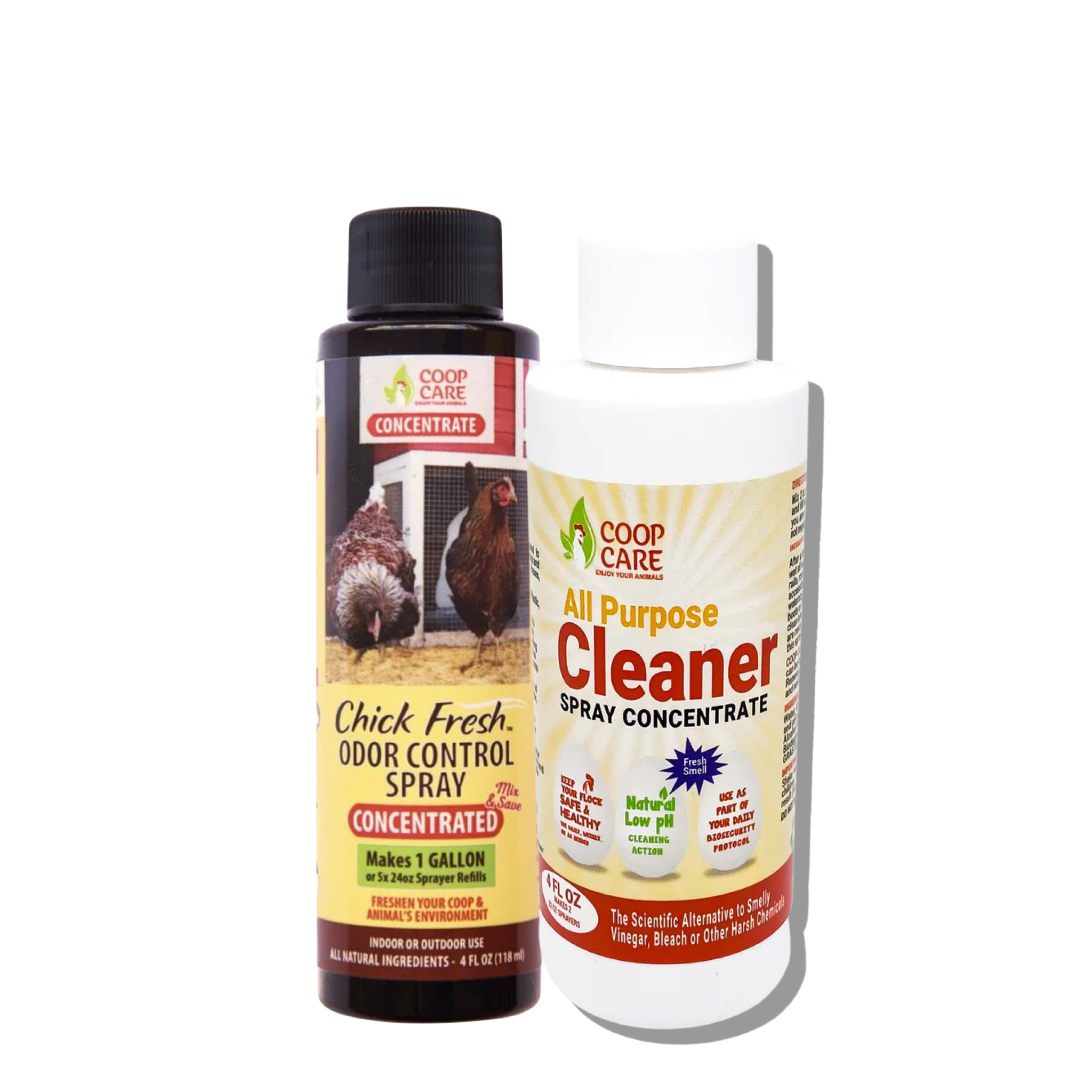 The Ultimate Solution to a Clean Coop - Chick Fresh Concentrate & 4oz Coop Cleaner Concentrate