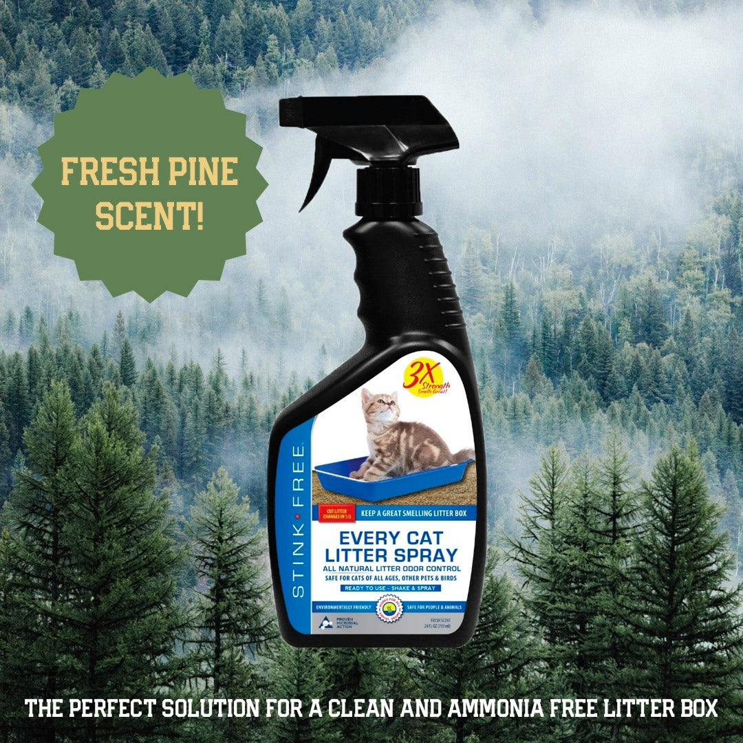 Every Cat Litter Spray - Urine Enzyme Cat Odor Spray Instantly Eliminate Litter Box Odor & Cut Litter Box Changes in Half!