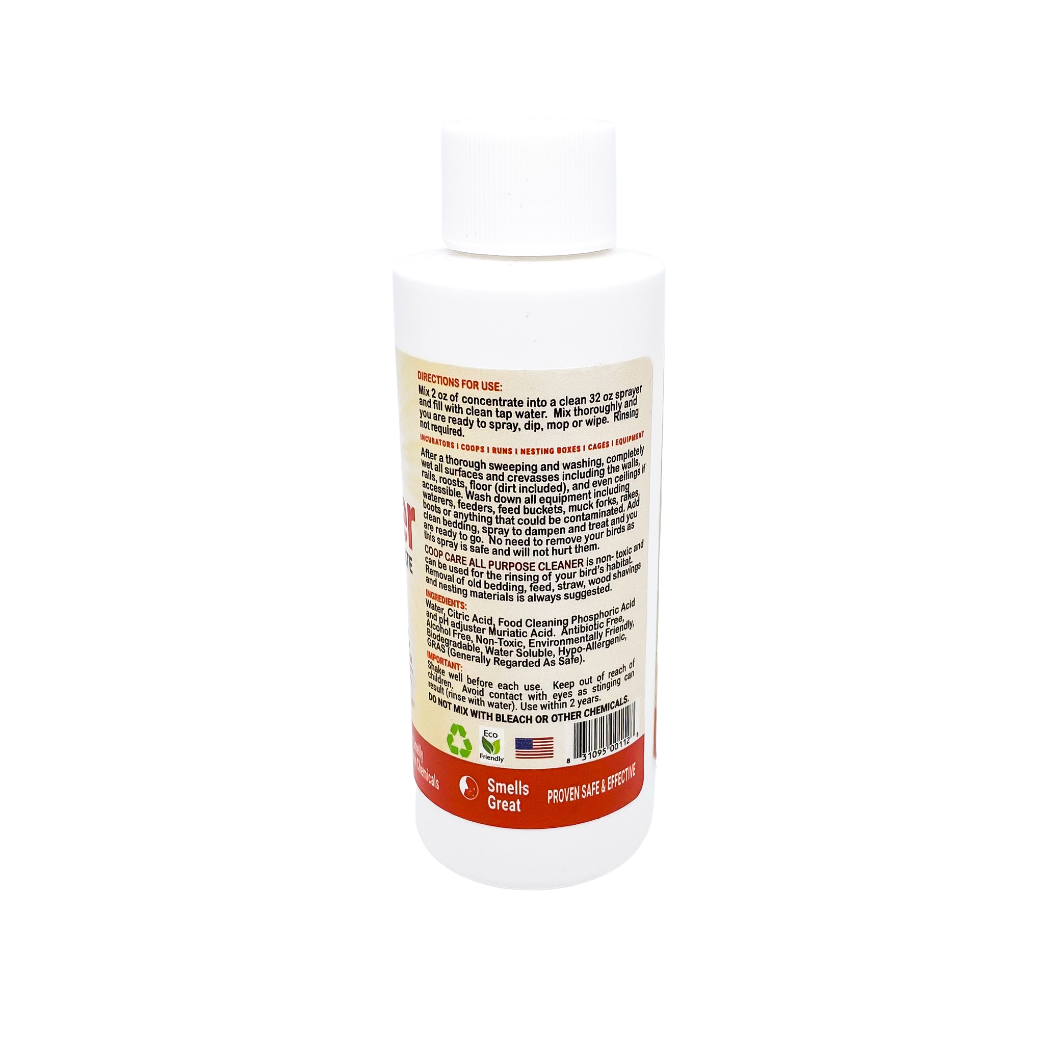 Coop Care All Purpose Cleaner 4oz Spray Concentrate